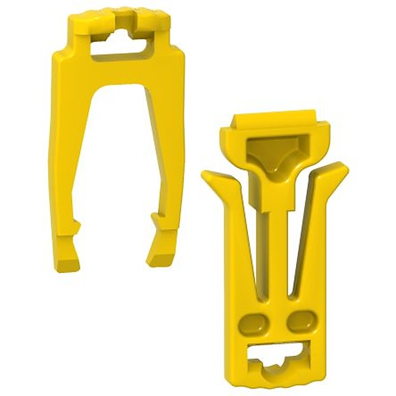 Schneider Electric Acti9 Auxiliaires Series Locking Clip for Use with DIN Rail Terminal Accessories