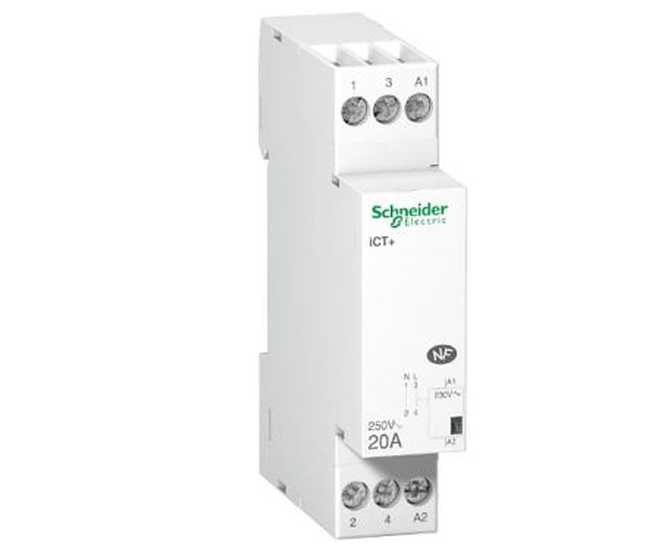 Schneider Electric Acti9 iCT Contactor, 230V Coil, 1-Pole, 3.6 kW 230V, 1 NO