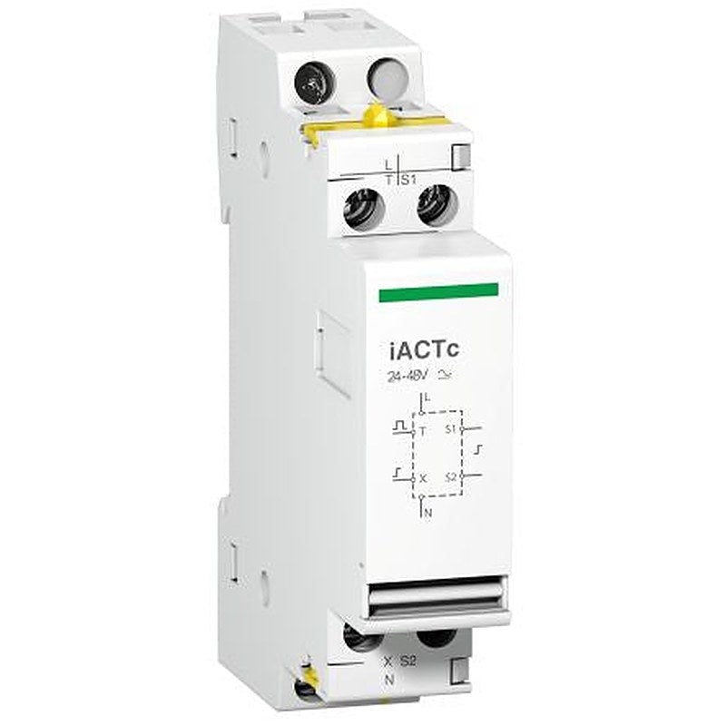 Schneider Electric Acti9 iCT Contactor, 230V ac Coil, 2-Pole, 18 A, 3 W 230V ac, 1 NO/1 NC, 230V ac, 240 V ac
