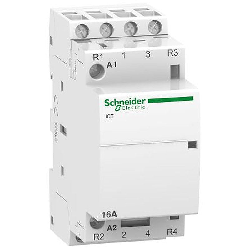 Schneider Electric Acti9 iCT Contactor, 230V ac Coil, 4-Pole, 16 A, 1.3 W 240V, 2 NO/2 NC, 400V ac