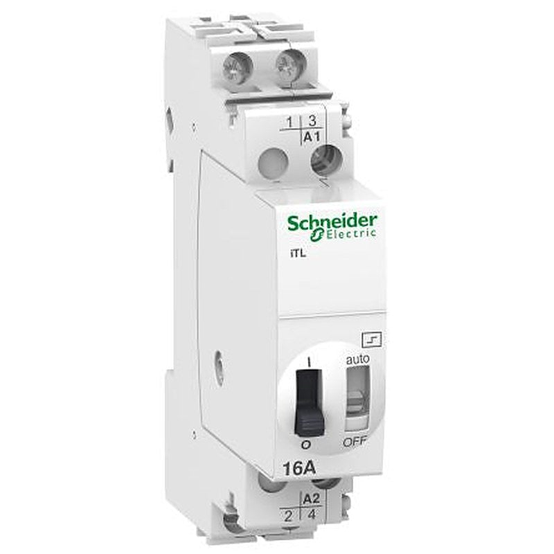 Schneider Electric DIN Rail Power Relay, 24V ac/dc, 48 V ac/dc Coil, 16A Switching Current, DPST