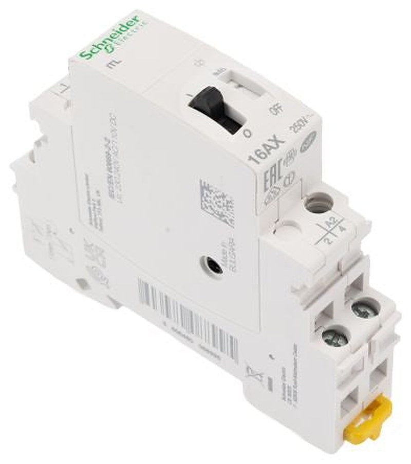 Schneider Electric DIN Rail Power Relay, 230V ac, 240 V ac Coil, 16A Switching Current, DPST