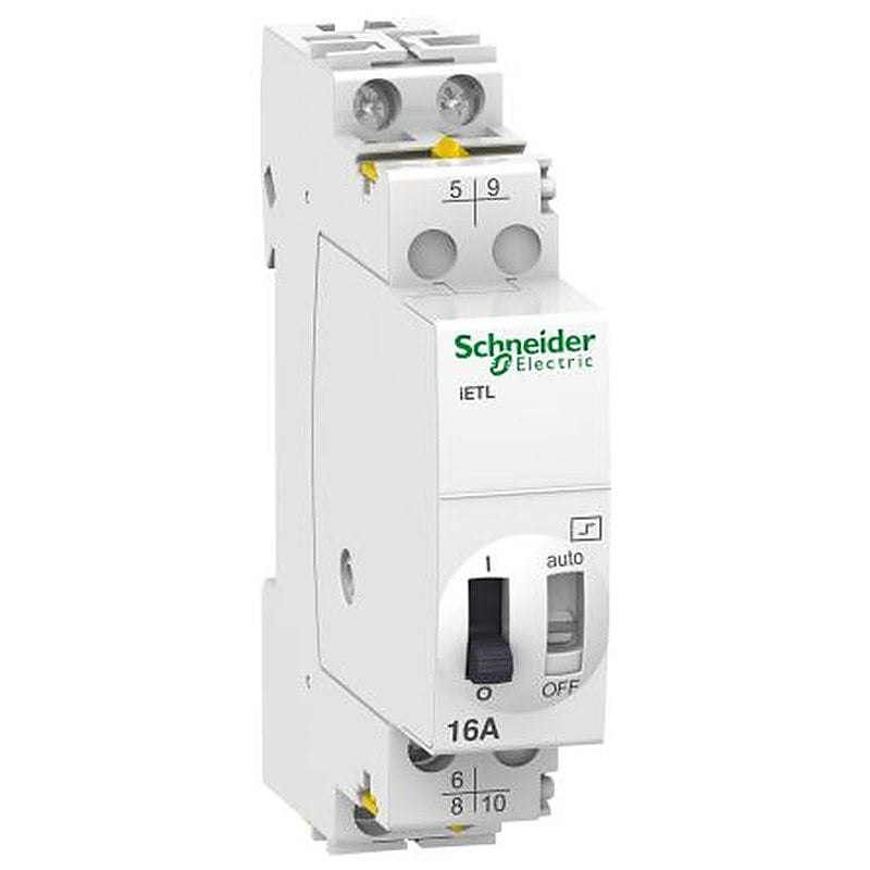 Schneider Electric DIN Rail Impulse Relay, 12V dc Coil, 16A Switching Current