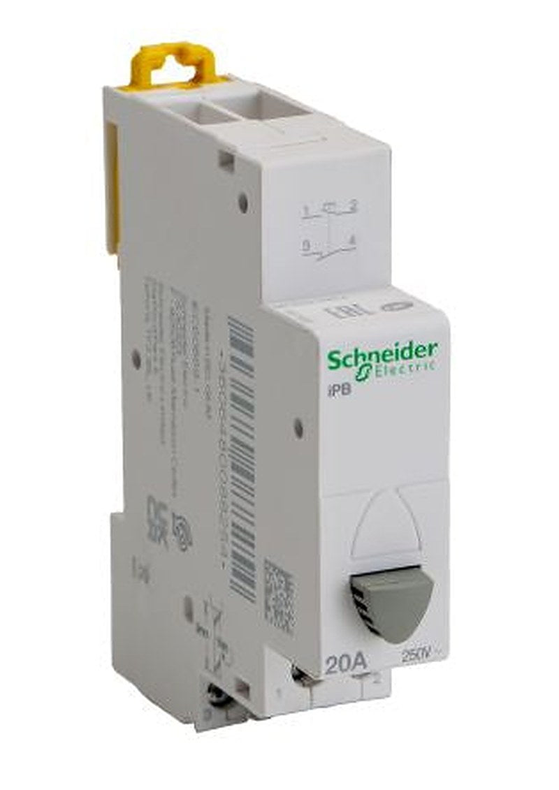 Schneider Electric 250V ac DIN Rail Push Button Circuit Trip