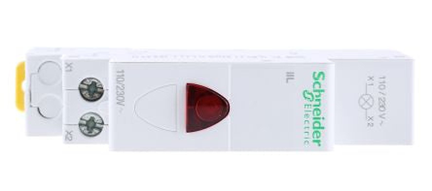 Schneider Electric, Acti9 Control, DIN Rail Red LED Indicator, IP2X, Round