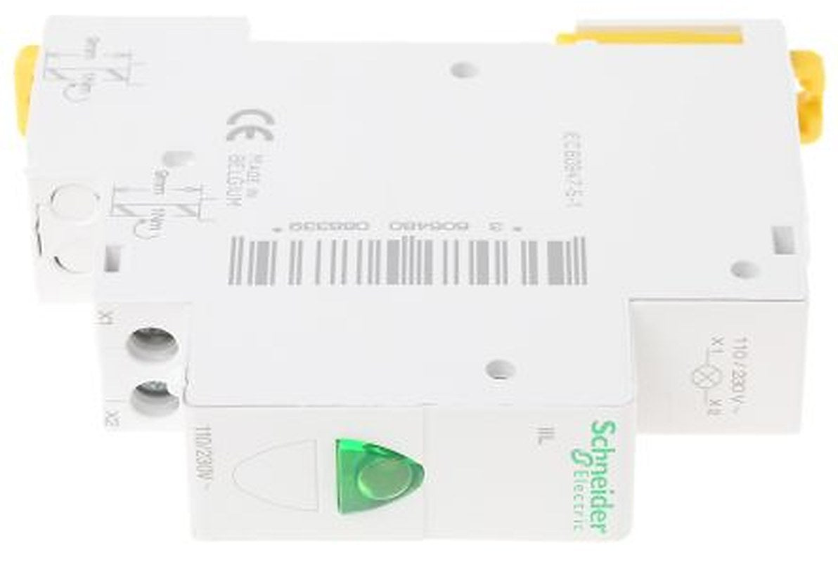 Schneider Electric, Acti9 Control, DIN Rail Green LED Indicator, IP20, IPXX, Round