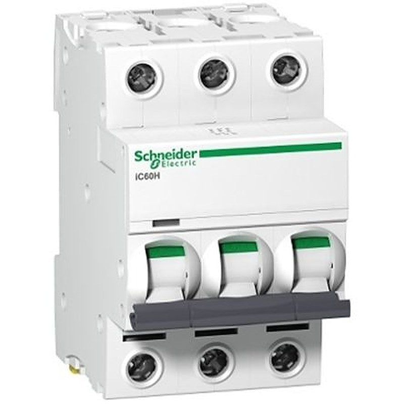 Schneider Electric Acti9 iC60H Miniature Circuit Breaker, 3-Pole, 4A, Type B, 415V ac AC, 133 V dc DC, 70 kA Breaking