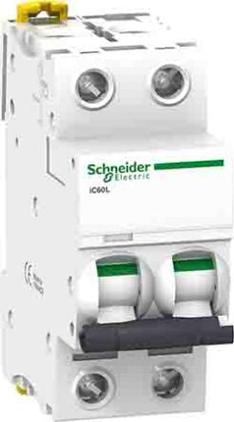 Schneider Electric Acti9 Acti9 iC60 Miniature Circuit Breaker, 2-Pole, 40A, Type Z, 125 V dc DC, 15000 A Breaking