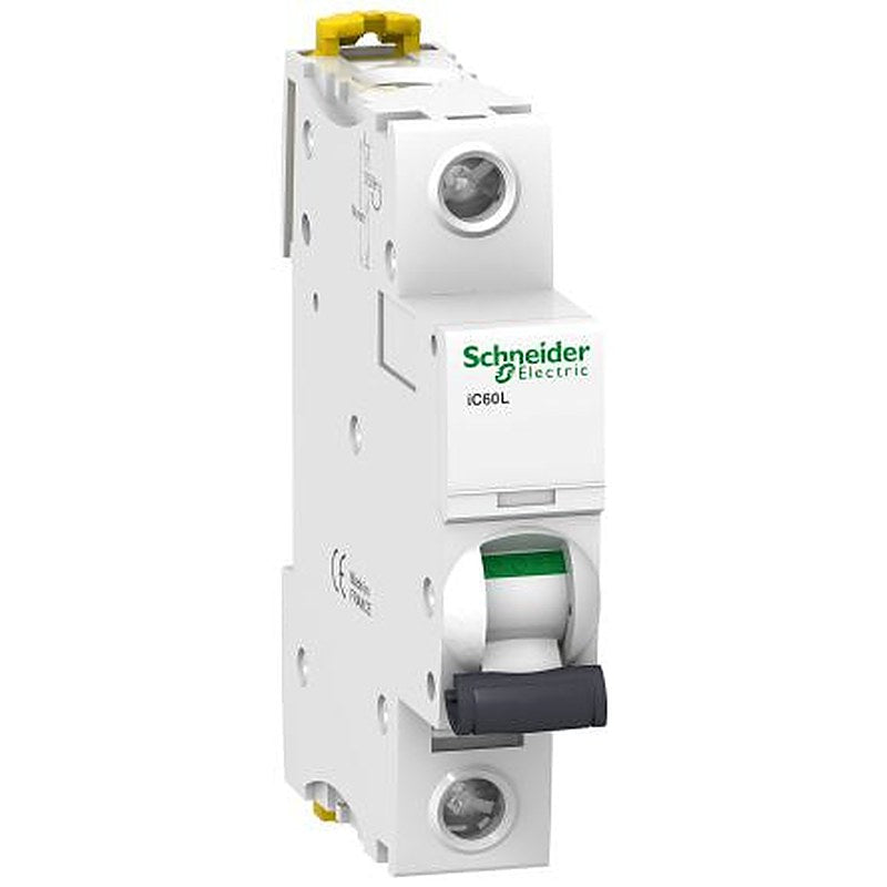 Schneider Electric Acti9 Acti9 iC60 Miniature Circuit Breaker, 1-Pole, 20A, Type C, 72 V dc DC, 15000 A Breaking
