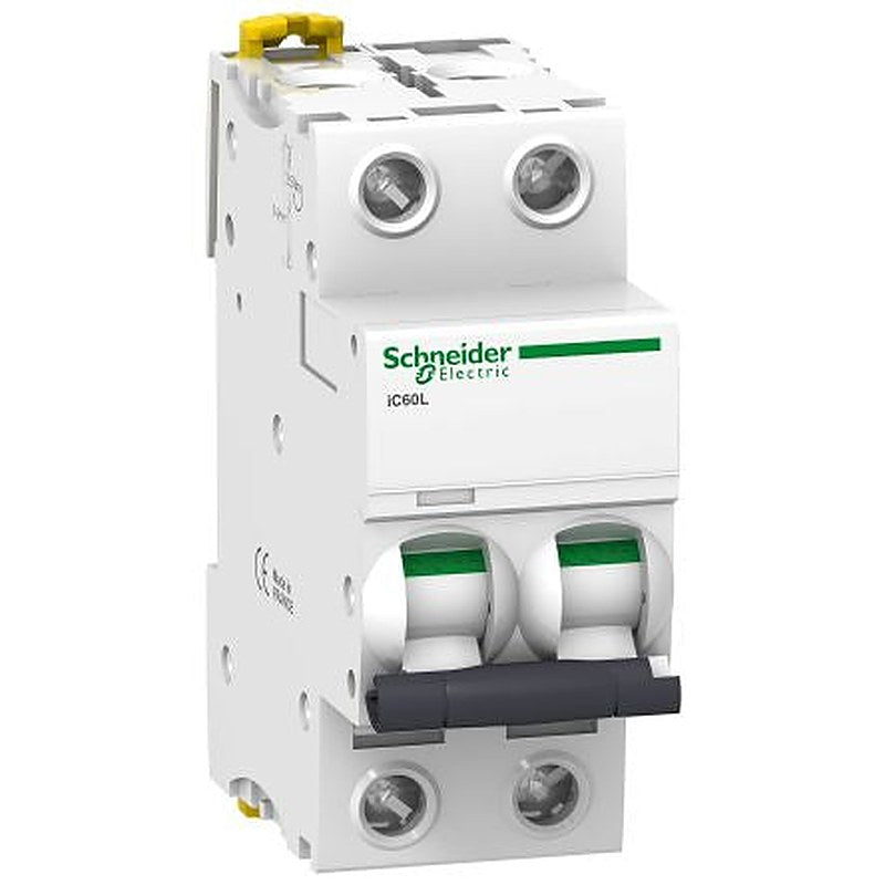 Schneider Electric Acti9 Acti9 iC60 Miniature Circuit Breaker, 2-Pole, 3A, Type K, 125 V dc DC, 15000 A Breaking