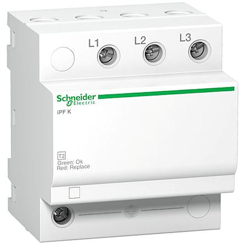 Schneider Electric, Acti9 Surge Arrester 400V ac Maximum Voltage Rating 40 kA Maximum Surge Current Surge Arrester