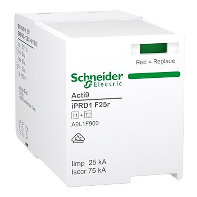 Schneider Electric 3 Phase Cartridge, 65 kA, 1.5 kV, Plug-in
