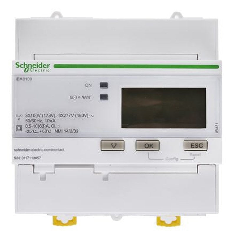 Schneider Electric 3 Phase LCD Energy Meter, Type Digital