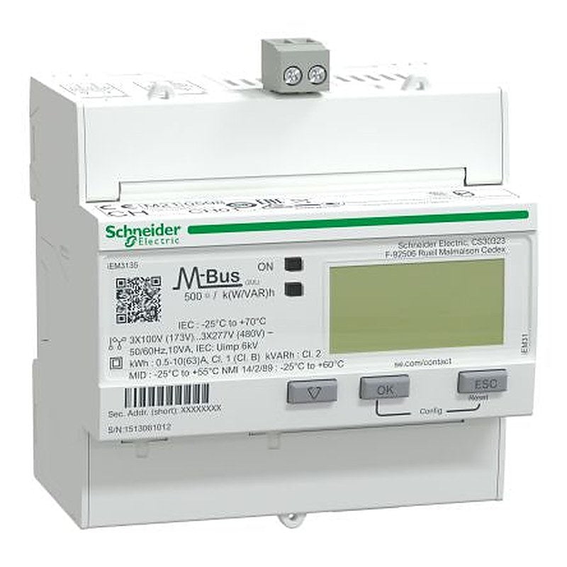 Schneider Electric 3 Phase LCD Energy Meter, Type Electronic