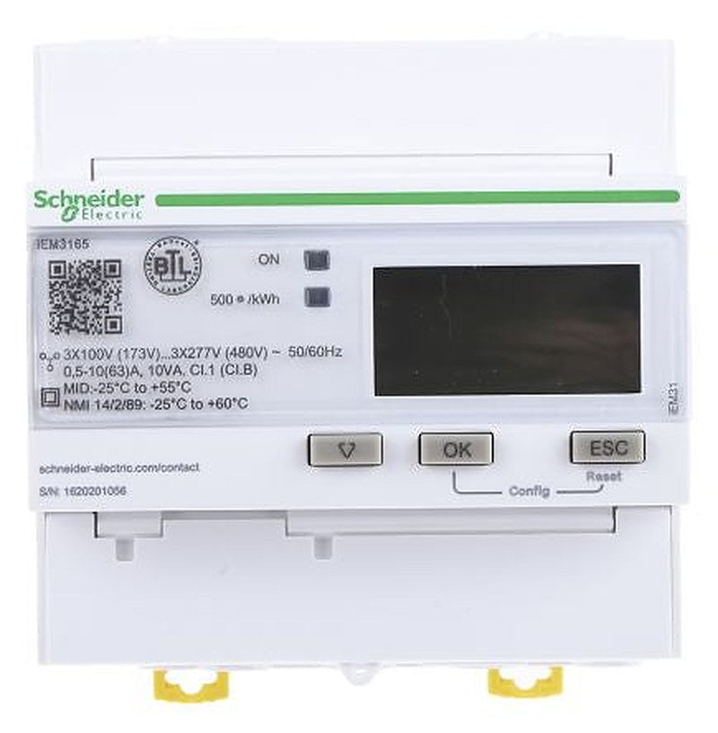 Schneider Electric 3 Phase LCD Energy Meter, Type Electronic