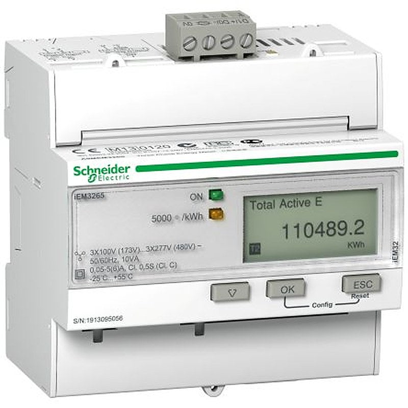 Schneider Electric 3 Phase LCD Energy Meter, Type Electronic