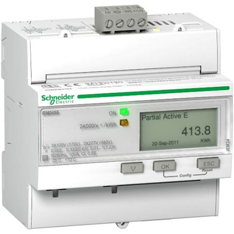 Schneider Electric 3 Phase LCD Energy Meter, Type Energy Meter
