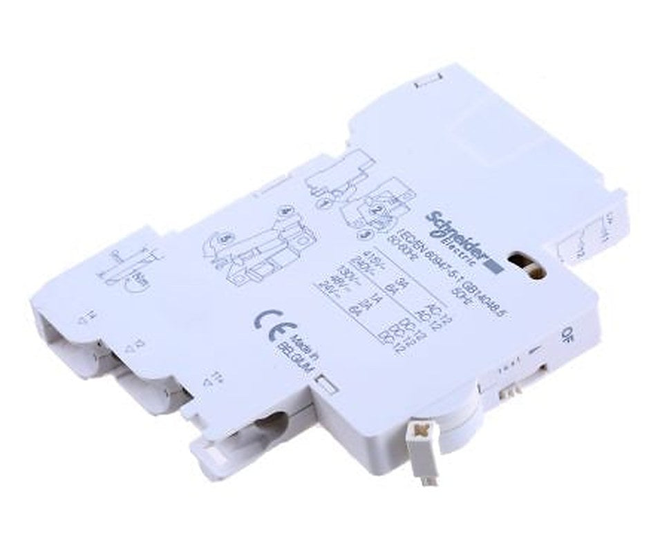 Schneider Electric Auxiliary Contact, 1 Contact, 1 CO, iC60, DIN Rail, 6 A, 415V ac, A9N26924