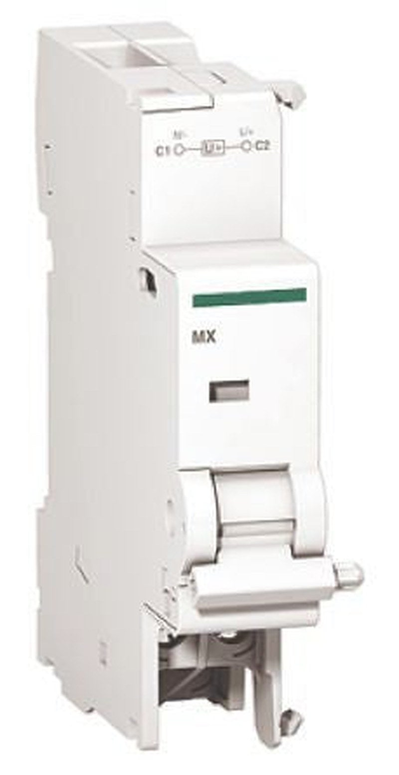Schneider Electric 240V ac DIN Rail Undervoltage Release Circuit Trip for use with C120 Series, C60 Series, IDPN