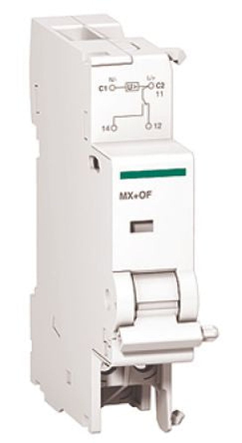 Schneider Electric 230V ac DIN Rail Undervoltage Release Circuit Trip for use with C120 Series, C60 Series, IDPN