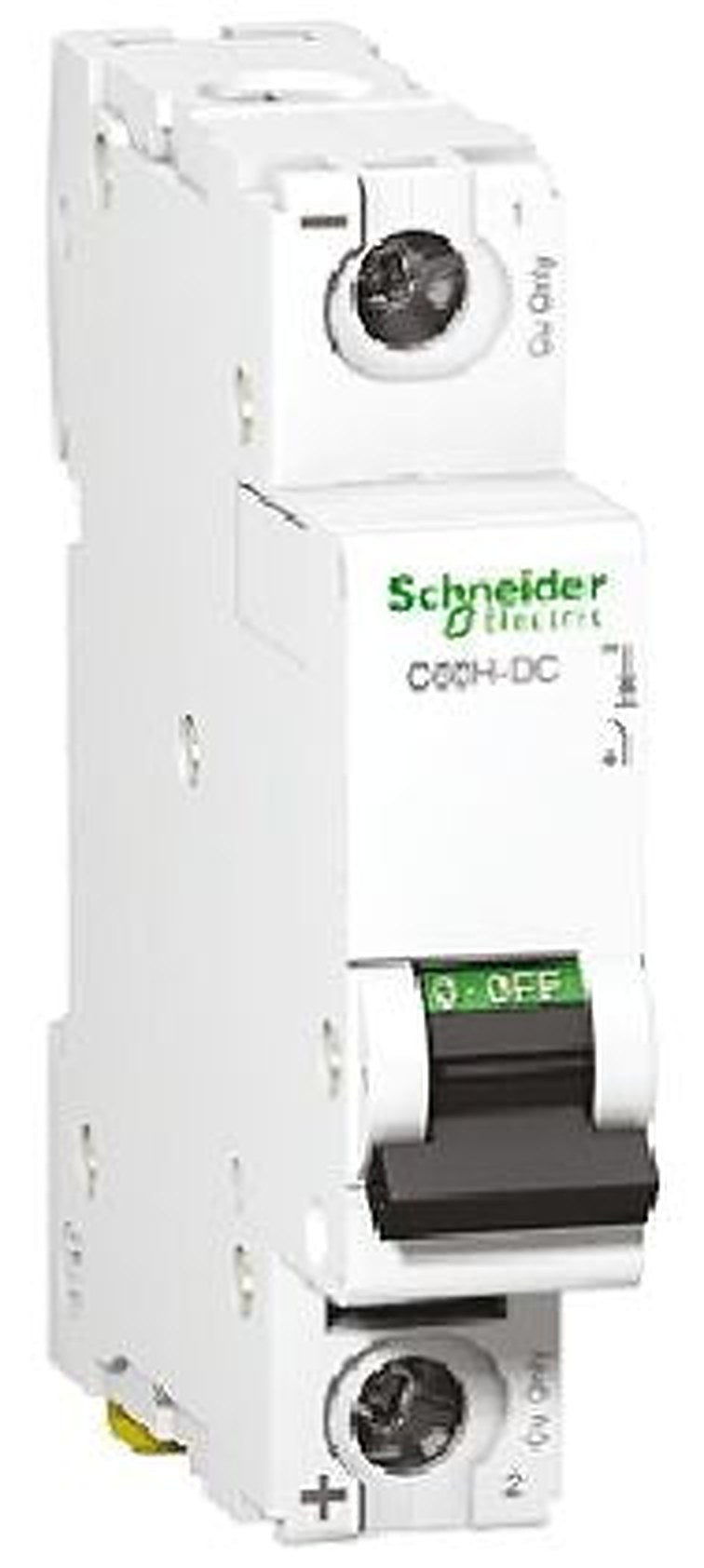 Schneider Electric Acti9 Acti9 PV Miniature Circuit Breaker, 1-Pole, 25A, Type C, 250 V dc DC, 6 kA Breaking Capacity