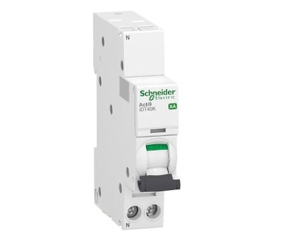 Schneider Electric Acti9 Acti9 iDT40K XA Miniature Circuit Breaker, 1-Pole, 16A, Type C, 230V ac AC, 4500 A Breaking