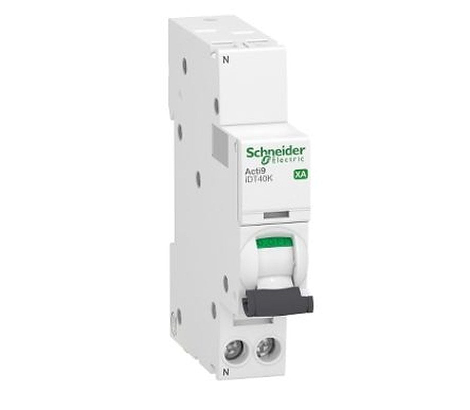 Schneider Electric Acti9 Acti9 iDT40K XA Miniature Circuit Breaker, 1-Pole, 25A, Type C, 230V ac AC, 4500 A Breaking