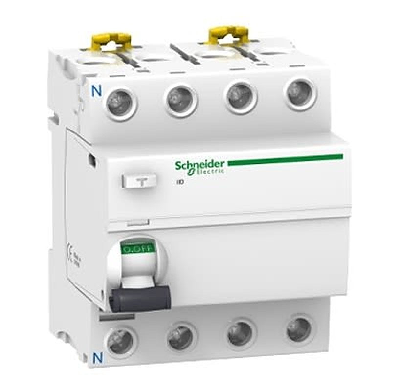 Schneider Electric A9R Series Residual Current Circuit Breaker, 80A, 4-Pole, 80000 mA, 1500 A 415V ac