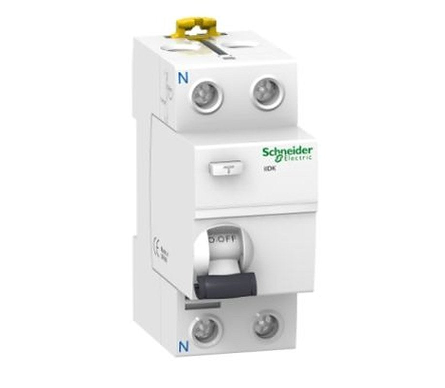 Schneider Electric Acti9 iIDK Series Residual Current Circuit Breaker, 40A, 2-Pole, 300 mA, Type AC, 500 A 240V ac