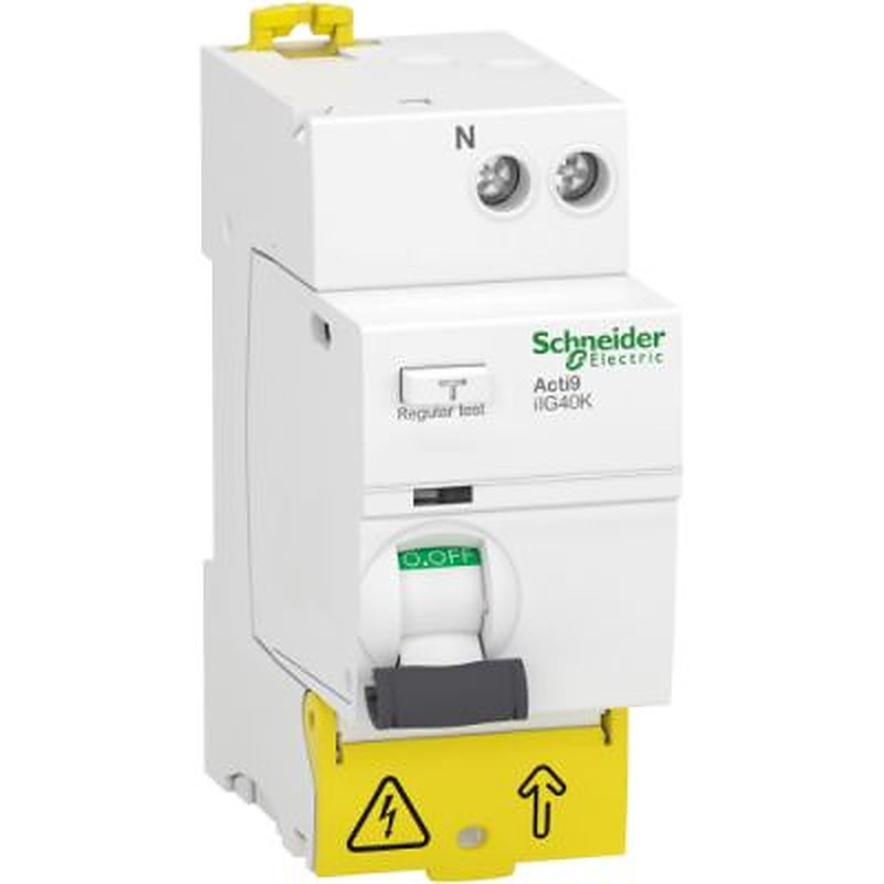 Schneider Electric Acti9 iDT40K Series Residual Current Device, 25A, 1-Pole, 300 mA, Type AC, 500 A