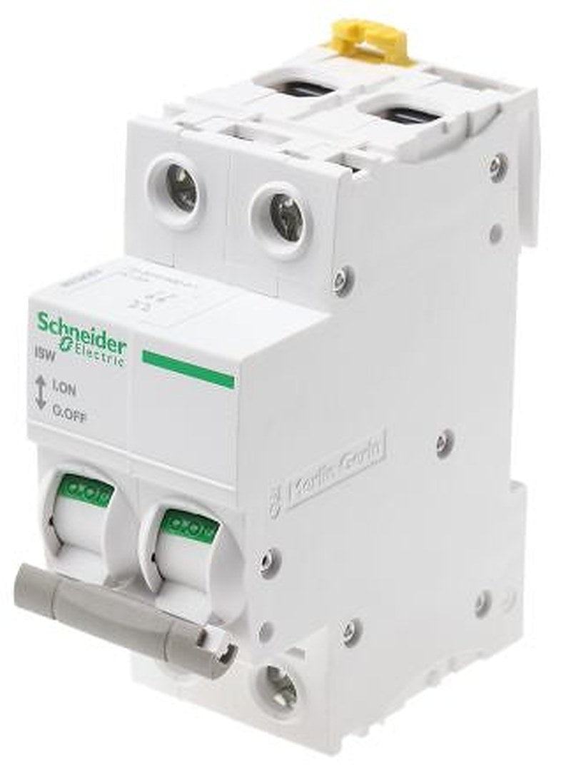 Schneider Electric 2-Pole DIN Rail Isolator Switch -, IP20, 125A