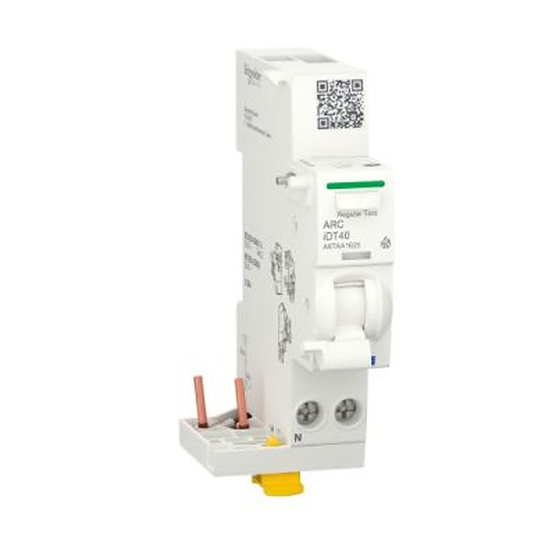 Schneider Electric Residual Current Circuit Breaker with Overload Protection, 25A Current Rating, 1-Pole, Acti9 Range,