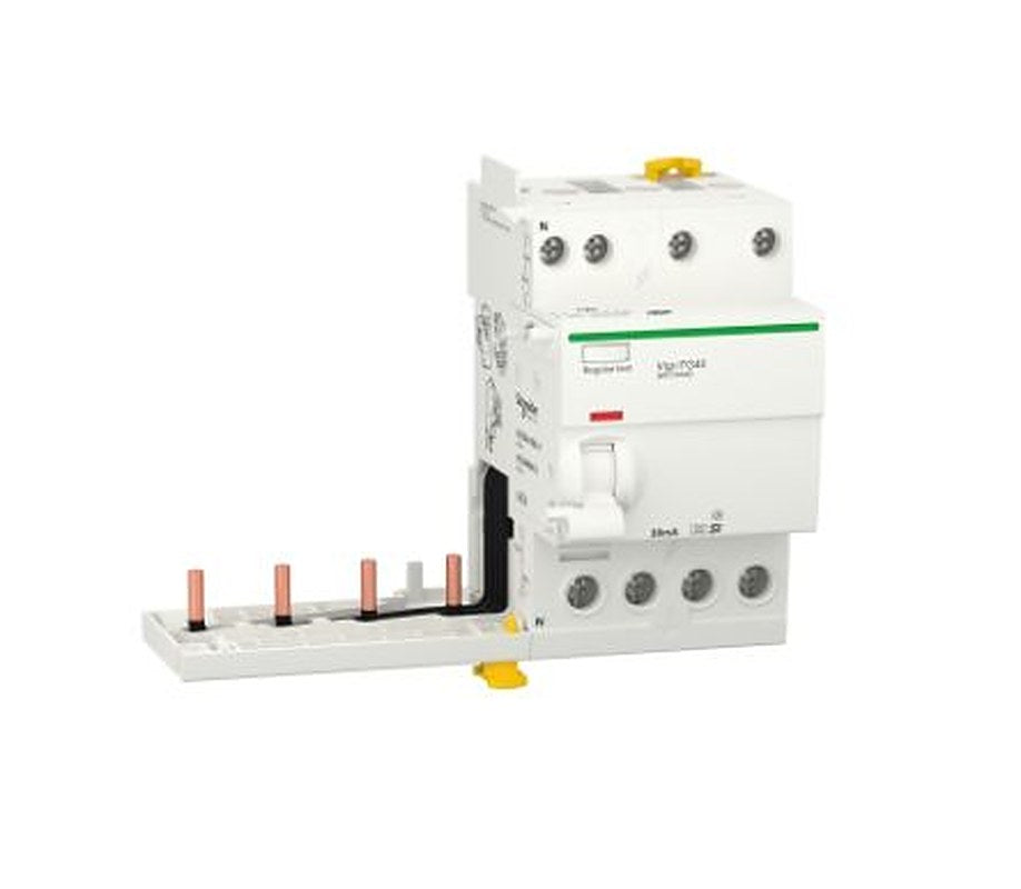 Schneider Electric Acti9 Series Residual Current Circuit Breaker, 40A, 4-Pole, 30 mA, Type AC, 500 A 230V ac