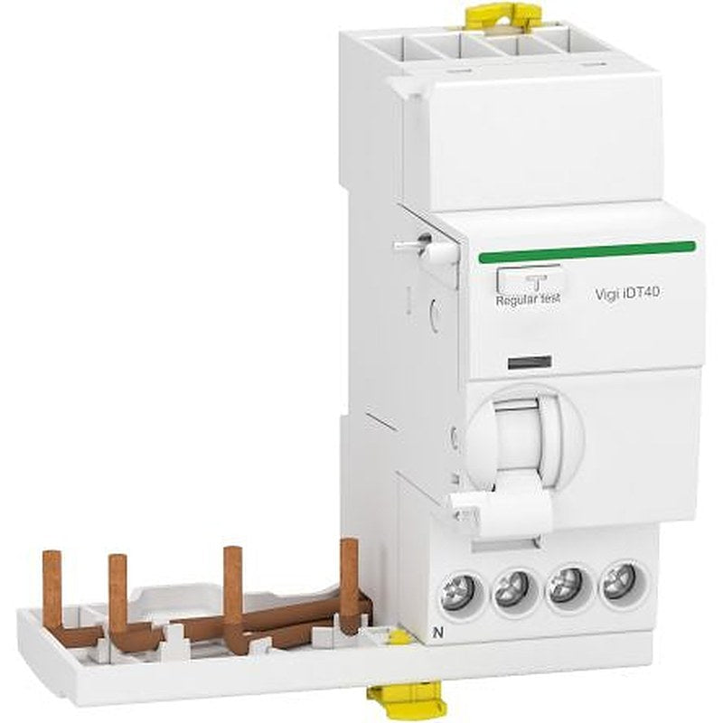 Schneider Electric Acti9 iDT40 Series Residual Current Device, 40A, 3-Pole, 30 mA