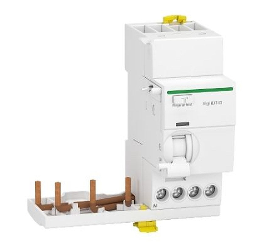 Schneider Electric Acti9 iDT40 Series Residual Current Circuit Breaker, 40A, 3-Pole, 300 mA, Type A 400V ac