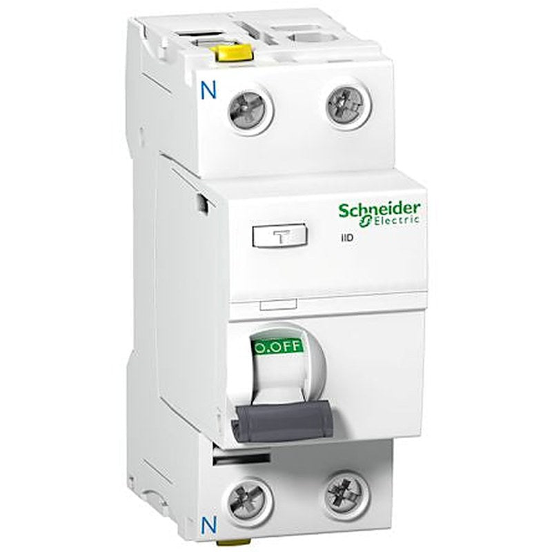 Schneider Electric A9Z Series Residual Current Circuit Breaker, 25A, 2-Pole, 30 mA, Type A-SI, 1500 A 240V ac