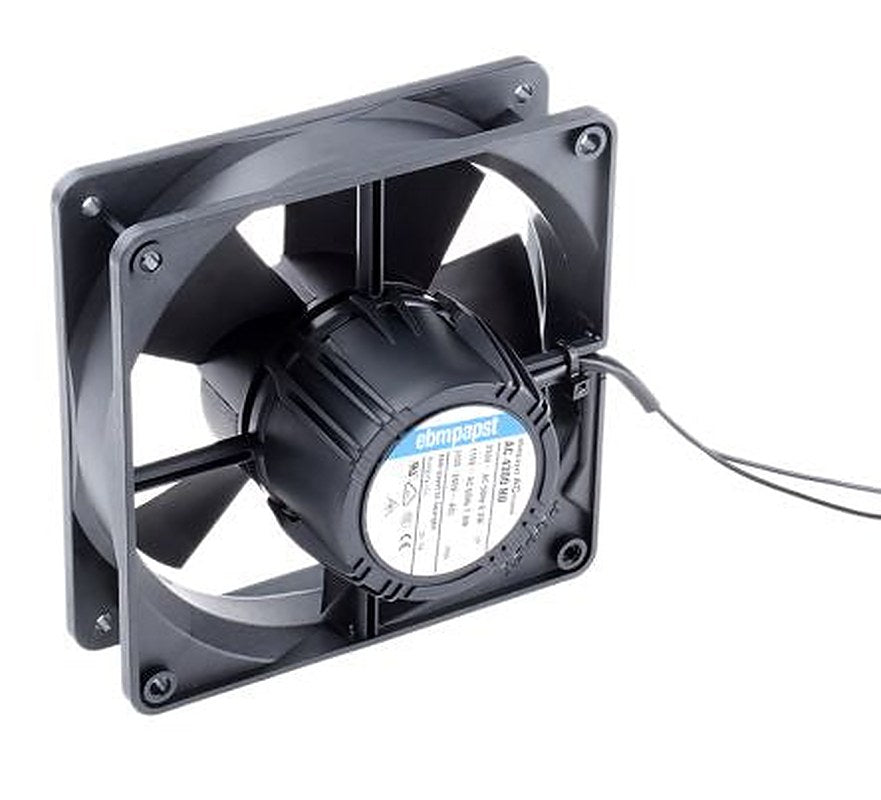 ebm-papst AC 4300 Series Axial Fan, 265V ac, 85 V ac, 204 m³/h, 12 W, IP65 119 mm, 119mm, 64 mm