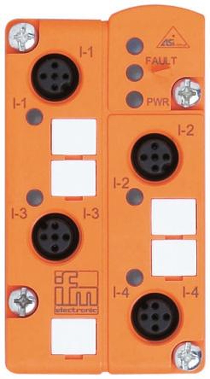 ifm electronic ClassicLine Series I/O Module, 4 Port, Bus System AS Interface