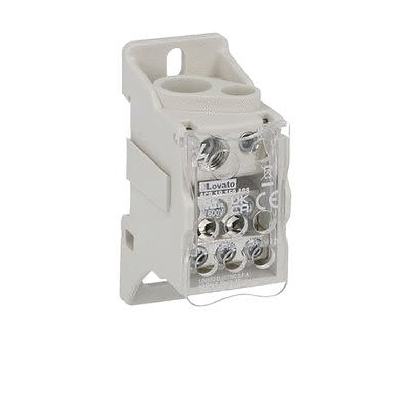 Lovato Distribution Block, 8 Way, 1000V, 150A, Light Grey