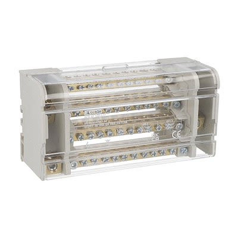 Lovato Distribution Block, 12 Way, 500V, 160A, Light Grey