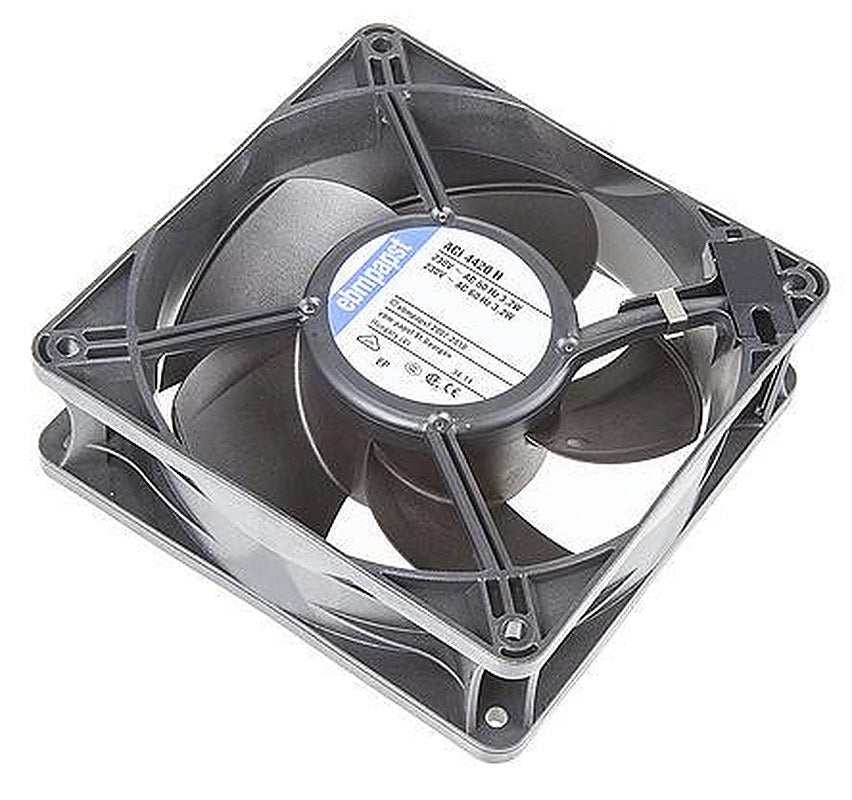ebm-papst ACi 4400 Series Axial Fan, 230V ac, 160 m³/h, 3.3 W 119 mm, 119mm, 38 mm