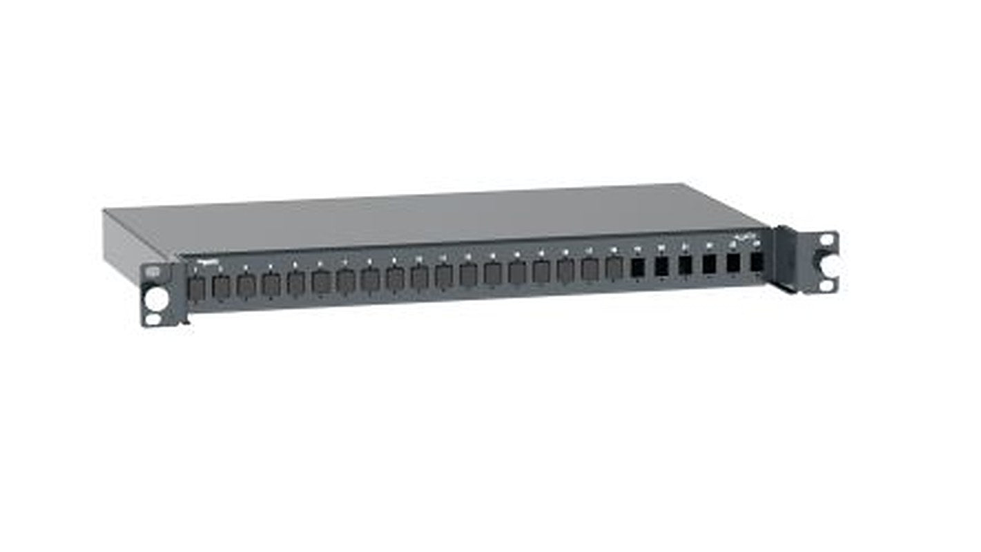 Schneider Electric Dark Grey Fibre Rack Shelf, 1 U, Unshielded 480 mm 480mm