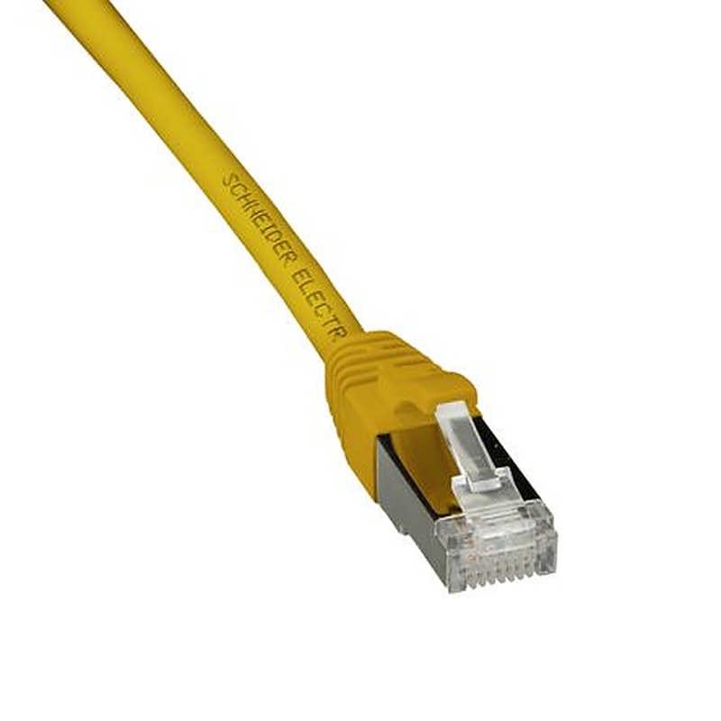 Schneider Electric, 5 m Cat6a Ethernet Cable, Yellow RJ45 to Male RJ45 Male Polyethylene Sheath, S/FTP