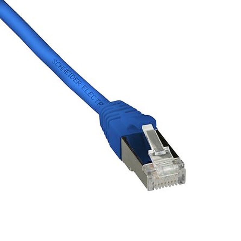 Schneider Electric, 500 mm Cat6 Ethernet Cable, Blue RJ45 to Male RJ45 Male Polyethylene Sheath, F/UTP