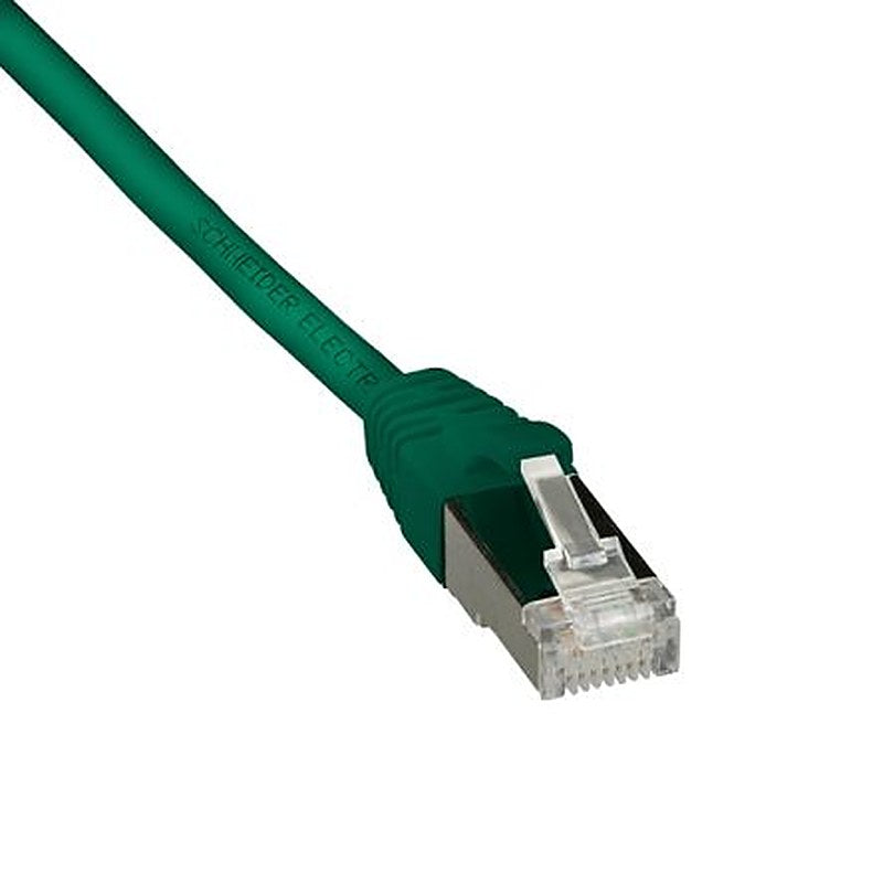 Schneider Electric, 2 m Cat6 Ethernet Cable, Green RJ45 to Male RJ45 Male Polyethylene Sheath, F/UTP