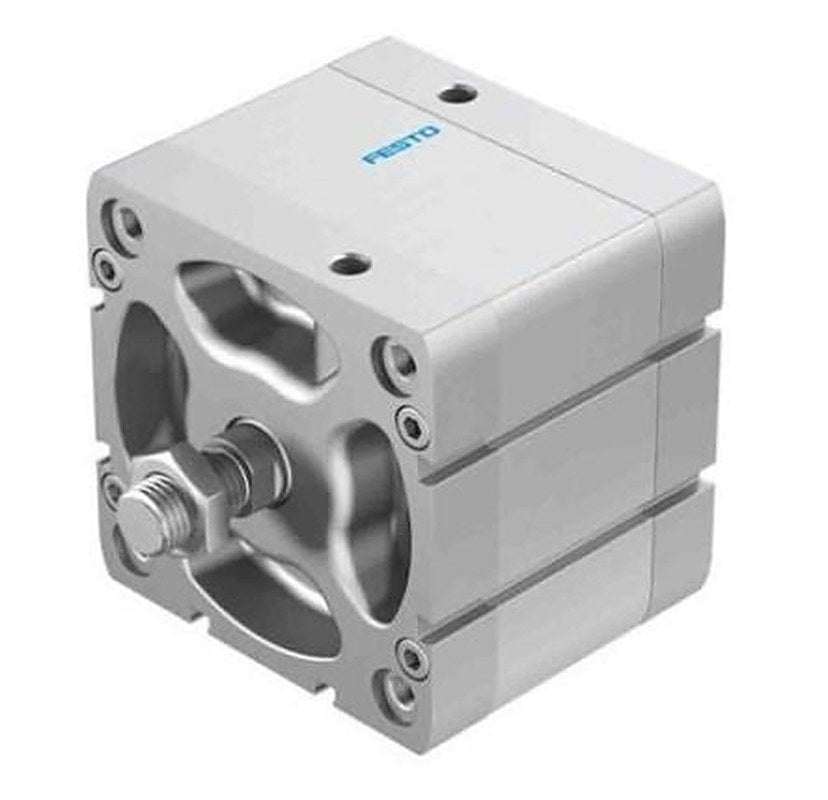 Festo Pneumatic Compact Cylinder - 536378 100 mm Bore, 30 mm ADN-100-30-A-P-A Series, Double Acting Acting