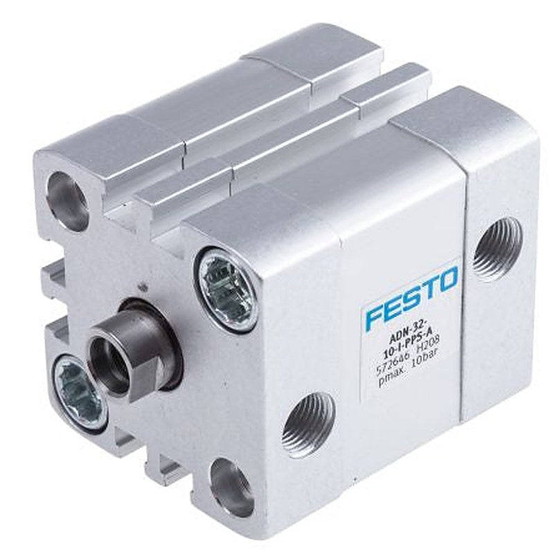 Festo Pneumatic Cylinder - 572646 32 mm Bore, 10 mm ADN Series, Double Acting Acting