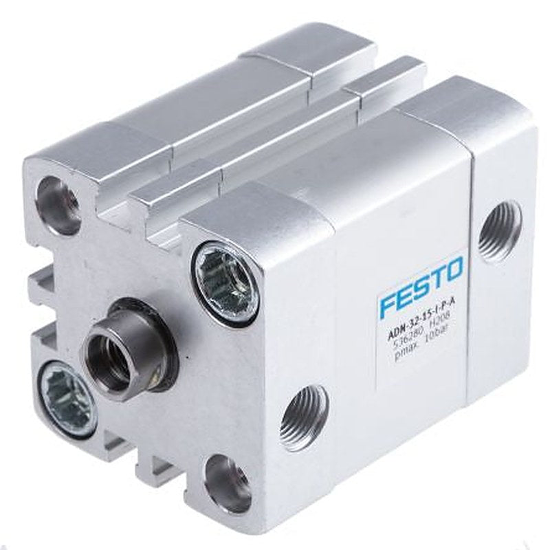 Festo Pneumatic Cylinder - 536280 32 mm Bore, 15 mm ADN Series, Double Acting Acting