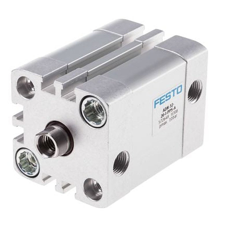 Festo Pneumatic Cylinder - 572648 32 mm Bore, 20 mm ADN Series, Double Acting Acting