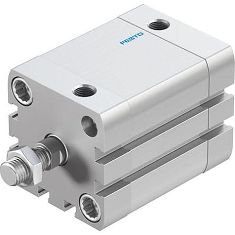 Festo Pneumatic Compact Cylinder - ADN-40-35-A-PPS-A 40 mm Bore, 35 mm ADN Series, Double Acting Acting